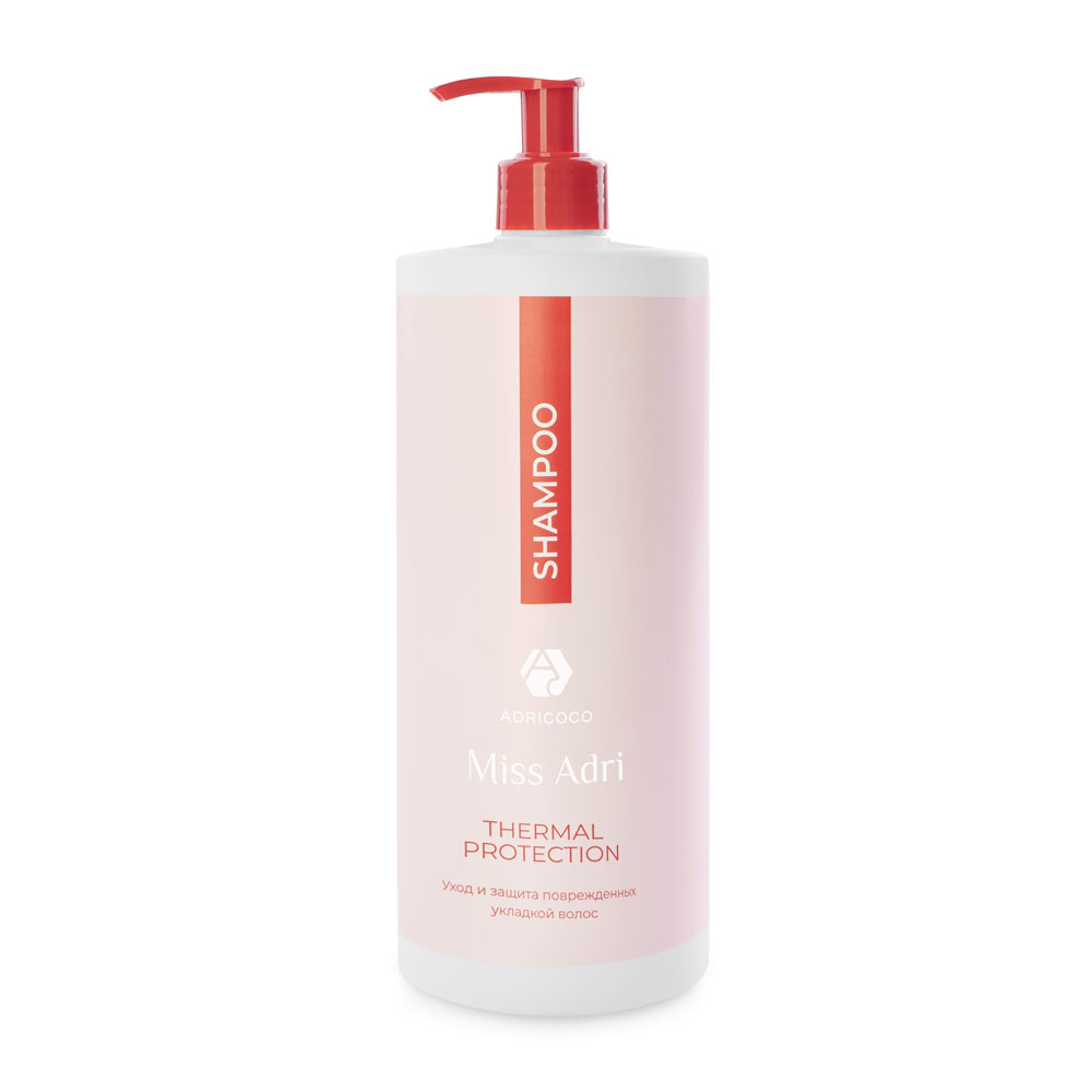 ADRICOCO, Термозащитный шампунь для волос Miss Adri Thermal protection,1000 мл, арт.74887