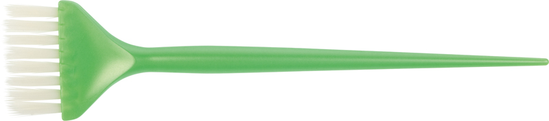 DEWAL, JPP048-1 green Кисть для окрашивания зеленая, с белой прямой щетиной, узкая 45мм