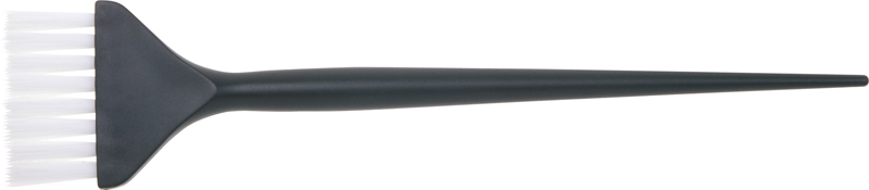 DEWAL, JPP048-1 black Кисть для окрашивания черная, с белой прямой щетиной, узкая 45мм